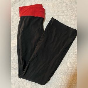 Original style yoga pants with fold over waist